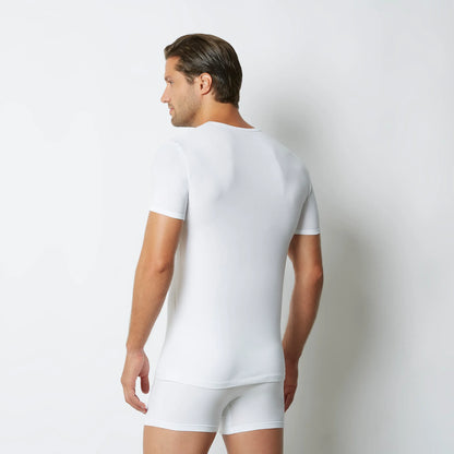 V-neck plain cotton man's t-shirt - New Simply