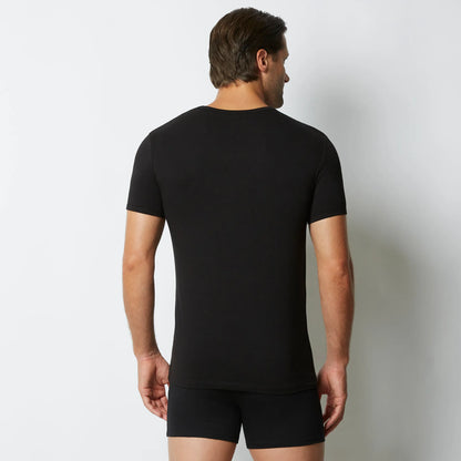 V-neck plain cotton man's t-shirt - New Simply