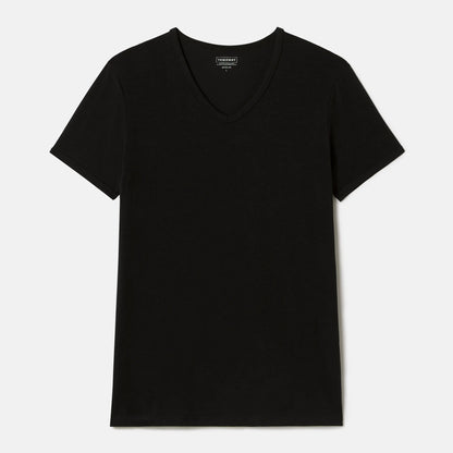 V-neck plain cotton man's t-shirt - New Simply