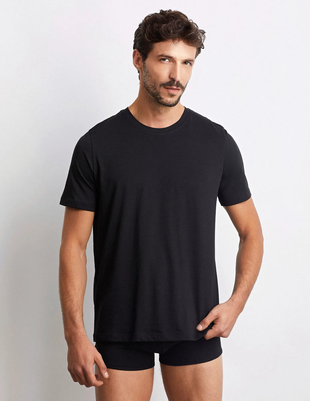Men’s plain round neck T-shirt Superior Cotton