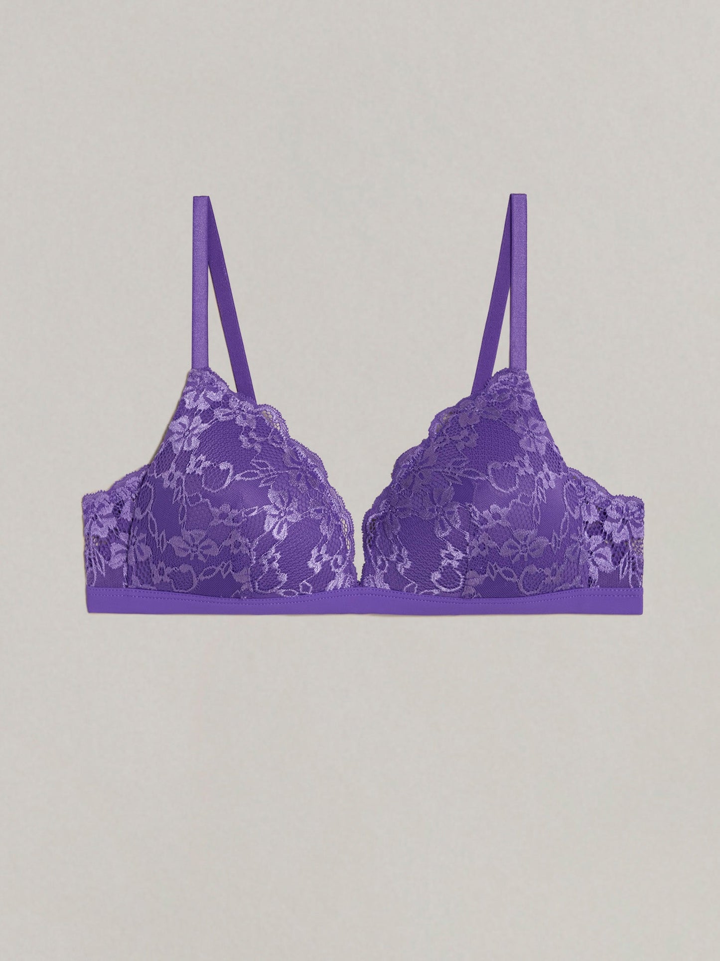 Padded triangle push up bra - Primula color