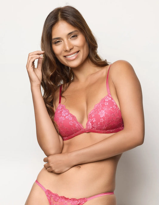 Primula color - Padded triangle push up bra