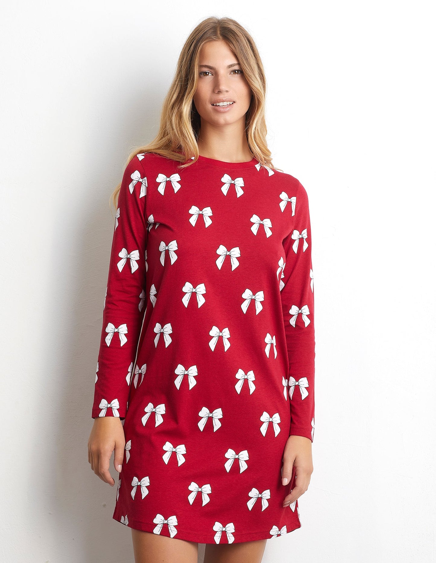 Bow Lover - Woman Long-sleeve nightshirt