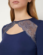 Long_sleeve nightshirt_Modal_Lace _Yamamay Albania