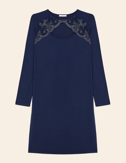 Long_sleeve nightshirt_Modal_Lace _Yamamay Albania