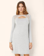 Long_sleeve nightshirt_Modal_Lace _Yamamay Albania