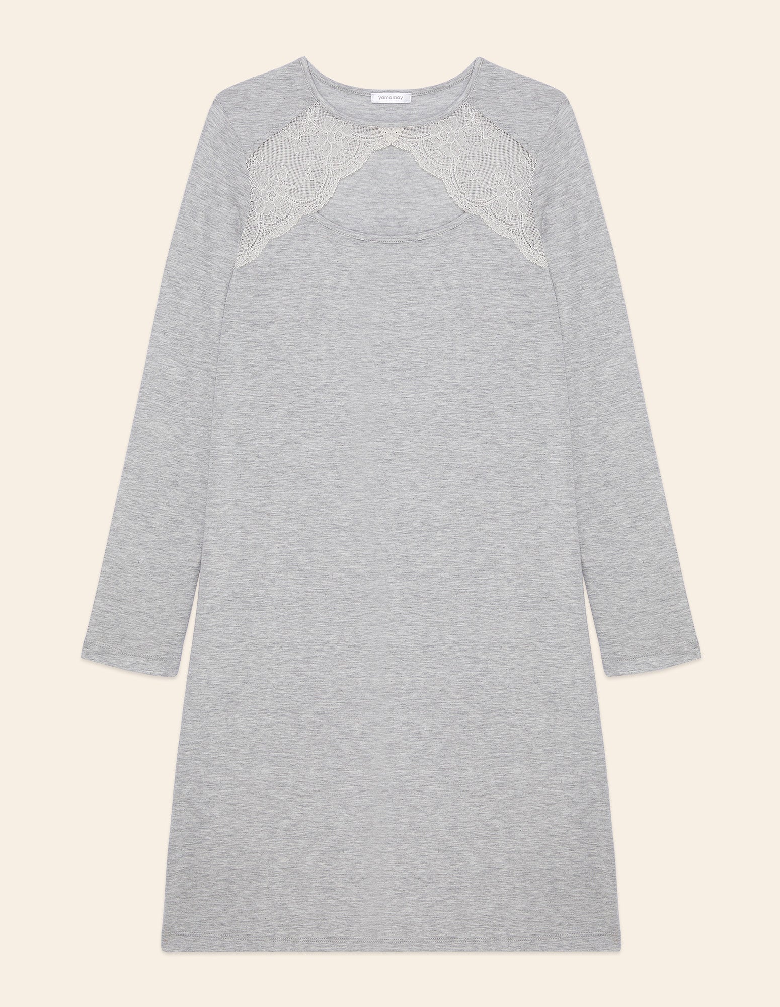 Long_sleeve nightshirt_Modal_Lace _Yamamay Albania