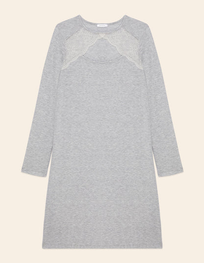 Long_sleeve nightshirt_Modal_Lace _Yamamay Albania
