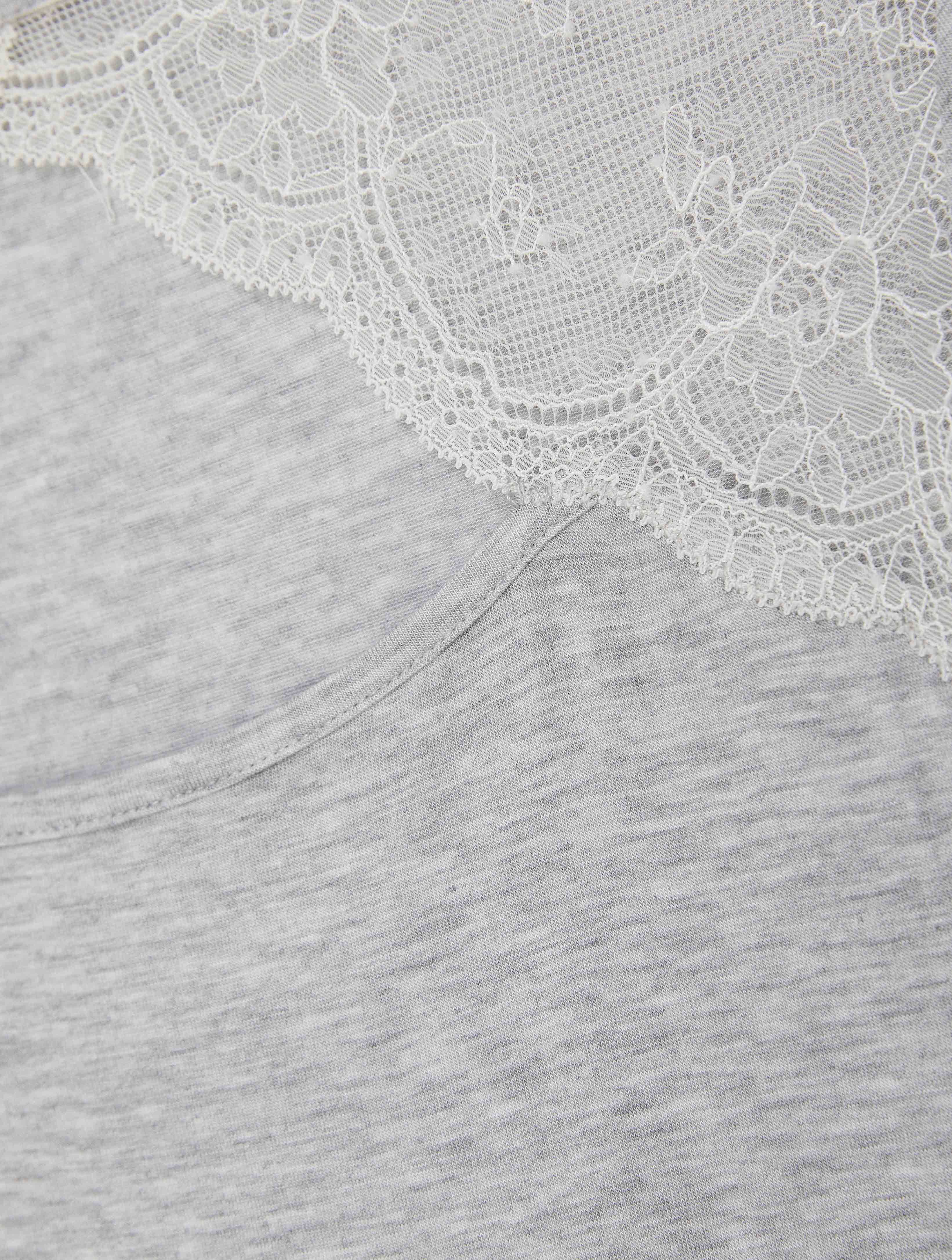 Long_sleeve nightshirt_Modal_Lace _Yamamay Albania