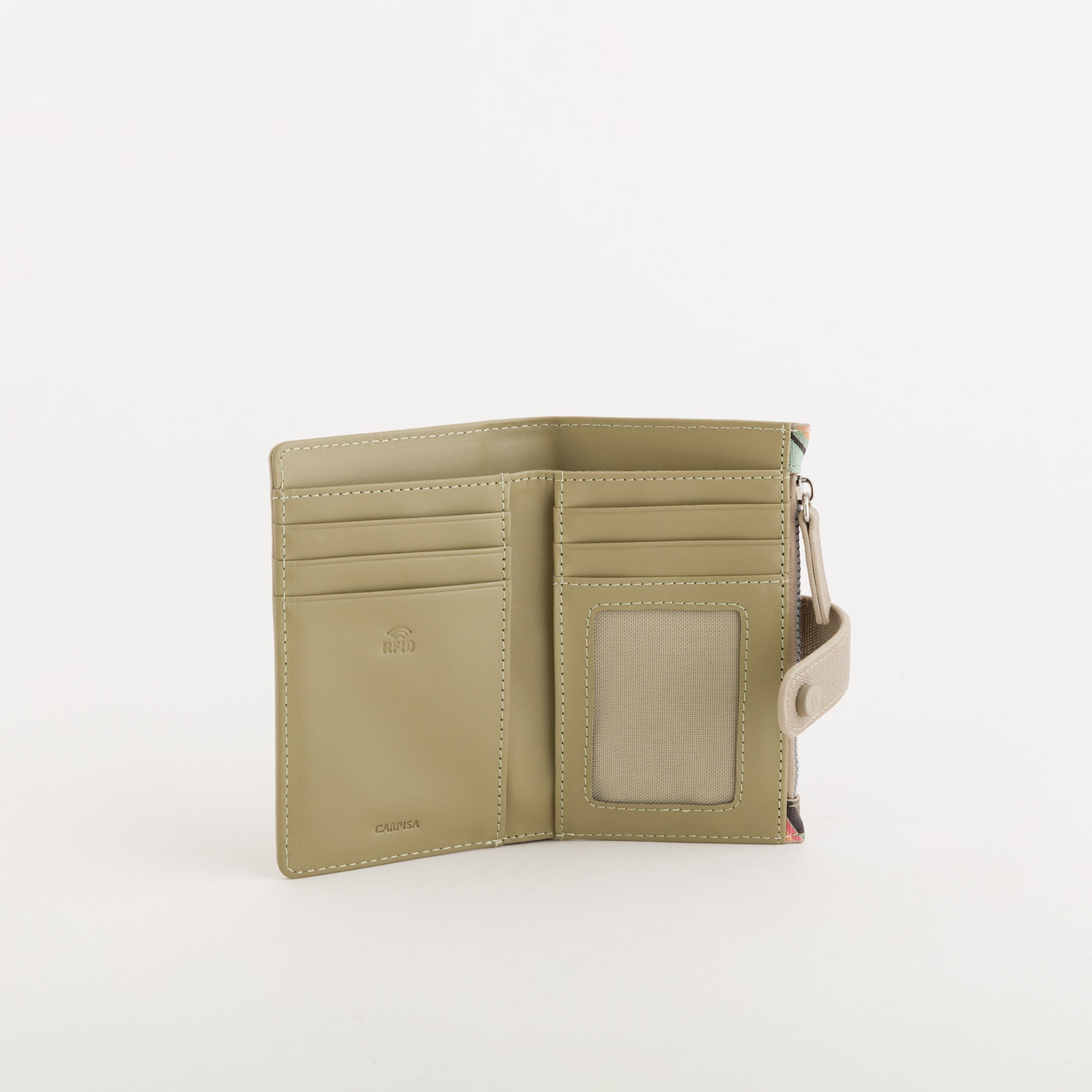 Carpisa Crna Gora – Vally wallet v1 - Women's Medium Wallet – Olive Multicolour – PDD52001546 – Image 2