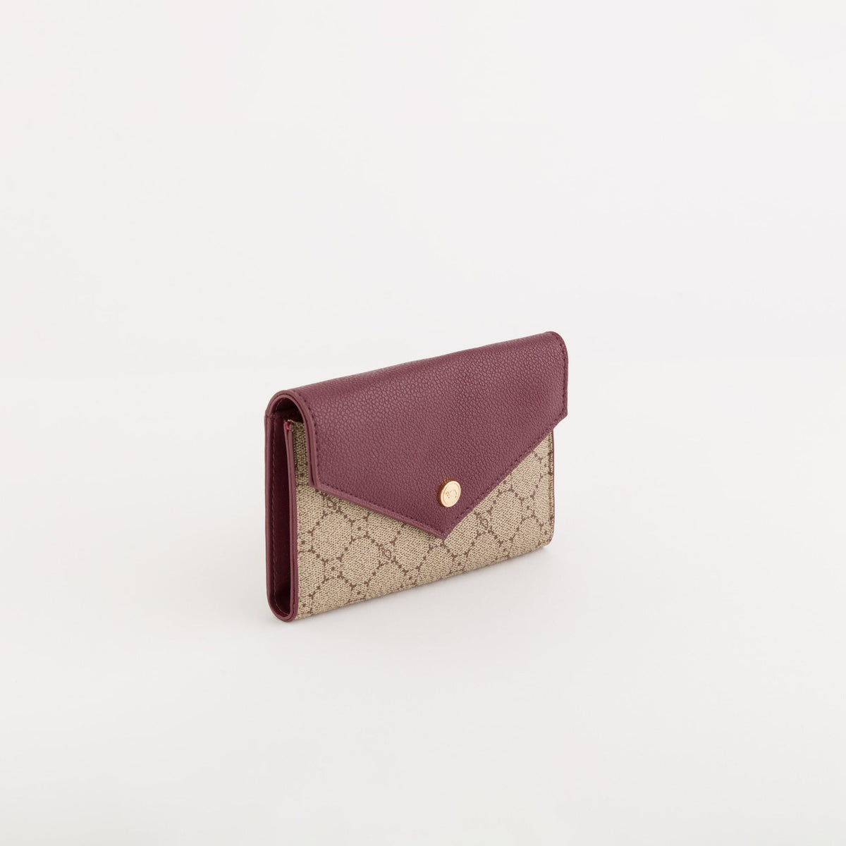 Carpisa Crna Gora – Diana fall wallet - Women's Medium Wallet – Taupe/Wine – PDD55302546 – Image 1