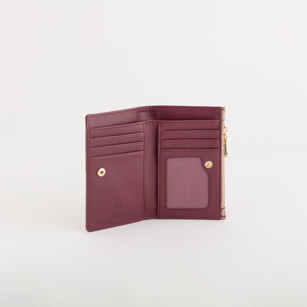 Carpisa Crna Gora – Diana fall wallet - Women's Medium Wallet – Taupe/Wine – PDD55303546 – Image 2