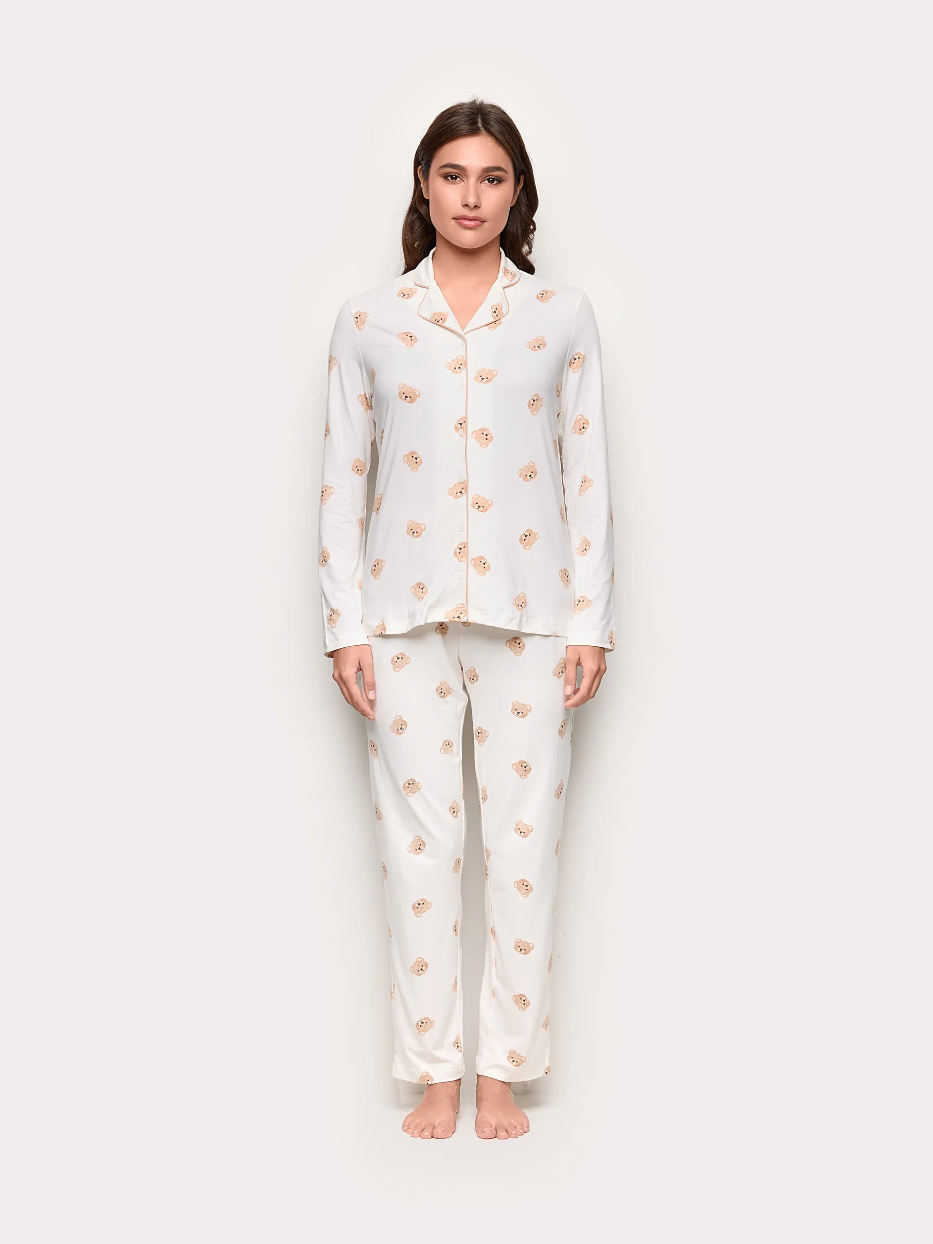 Yamamay Montenegro Long-Pyjamas with front ope | PPRD184005_128_02.jpg