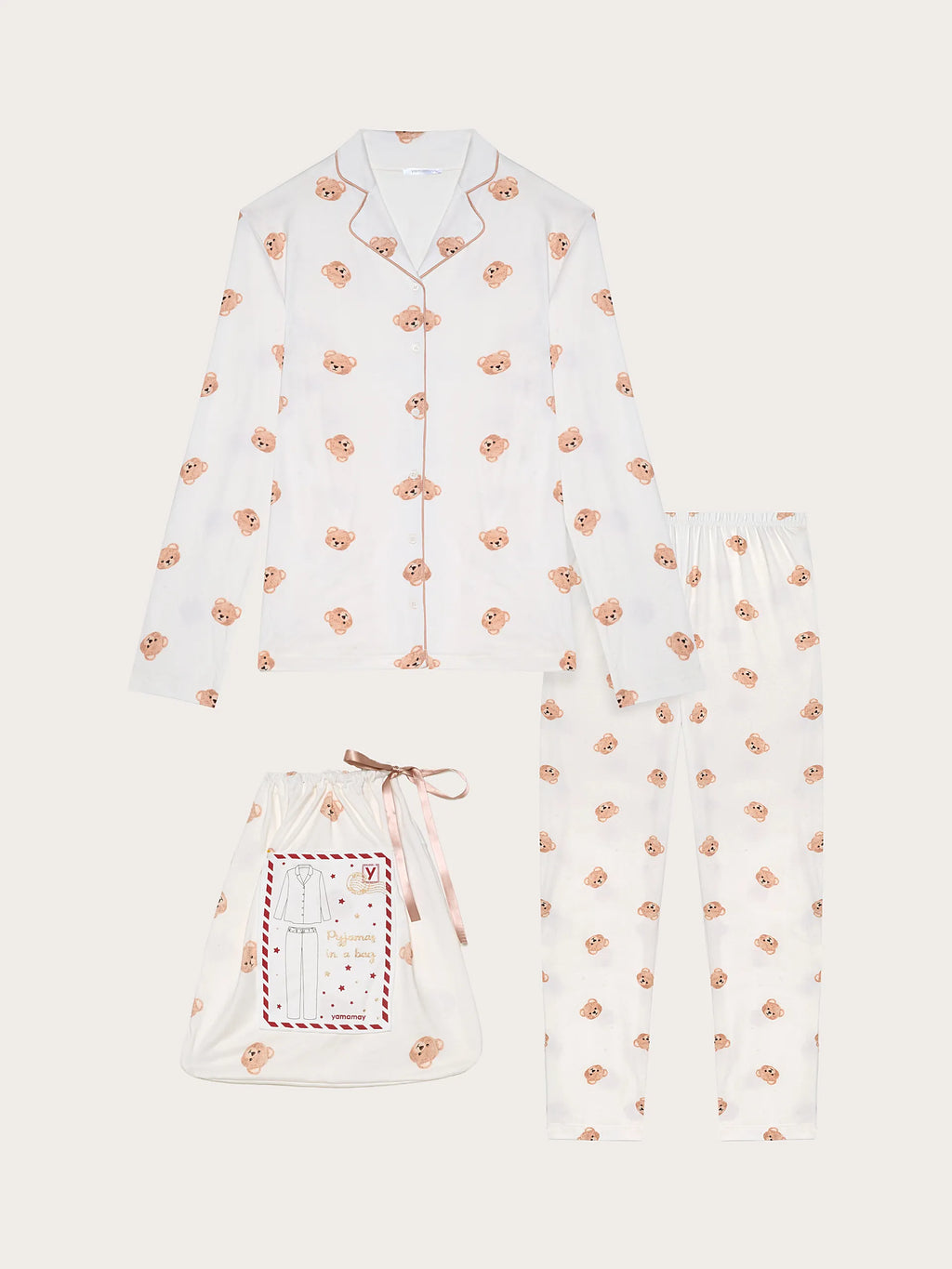 Yamamay Montenegro Long-Pyjamas with front ope | PPRD184005_128_05.jpg