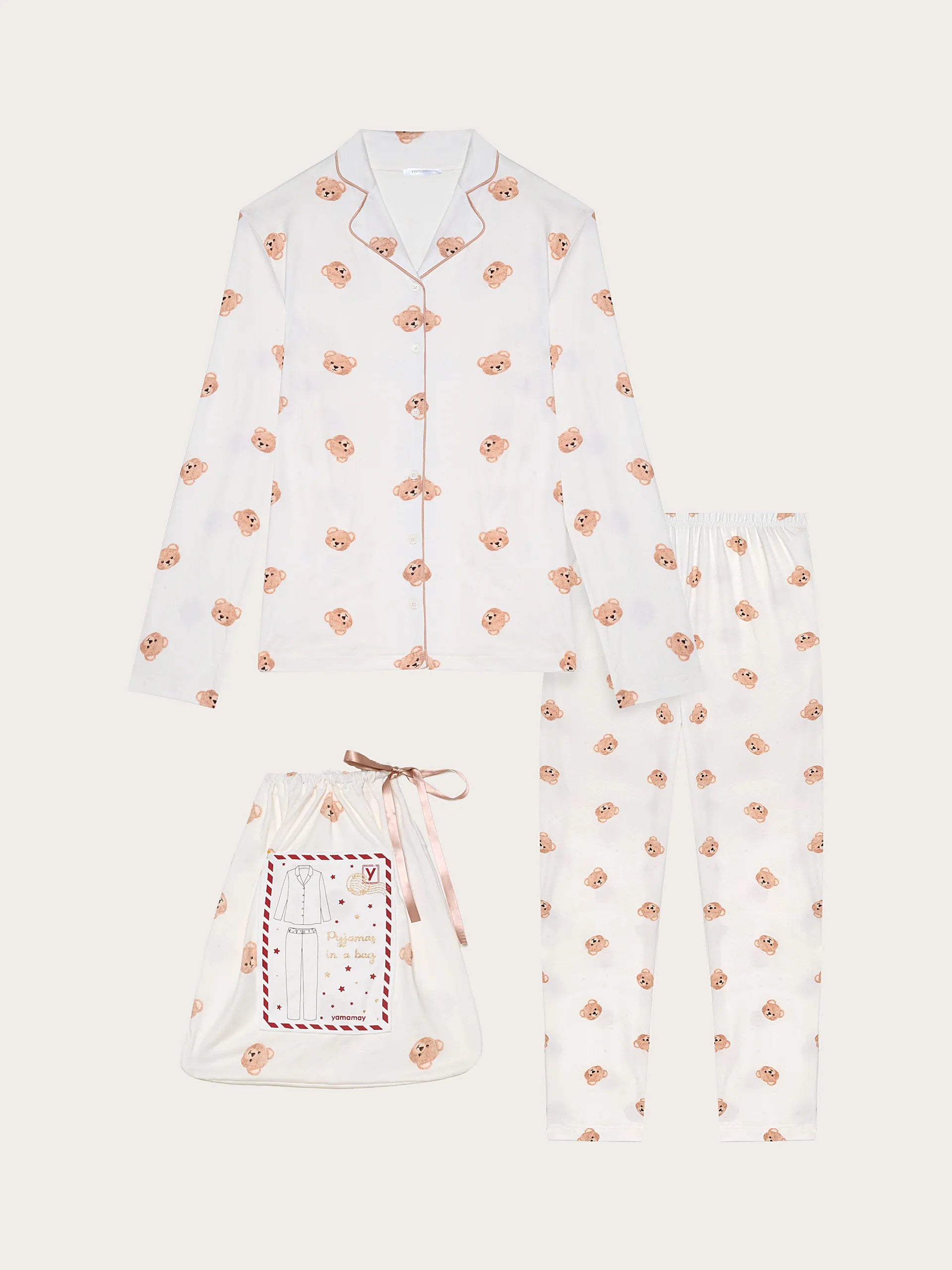 Yamamay Montenegro Long-Pyjamas with front ope | PPRD184005_128_05.jpg