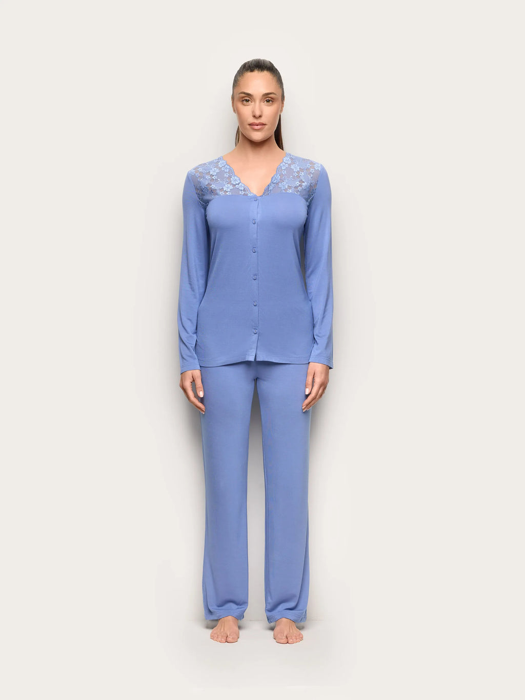 Yamamay Montenegro Long-Pyjamas with front openi | PPRD191001_038_02.jpg