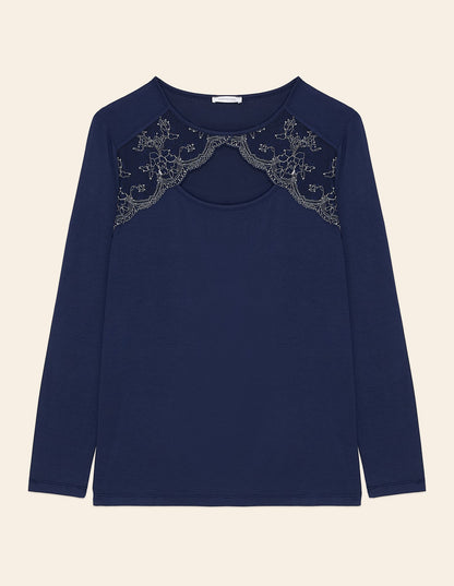 Long_sleeve T_shirt_Modal_Lace _Yamamay Albania