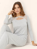 Long_sleeve T_shirt_Modal_Lace _Yamamay Albania