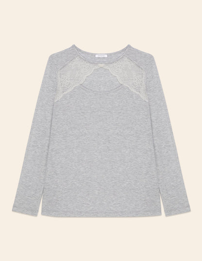 Long_sleeve T_shirt_Modal_Lace _Yamamay Albania
