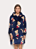 Winter Poodle - Women’s plush robe Nightgown