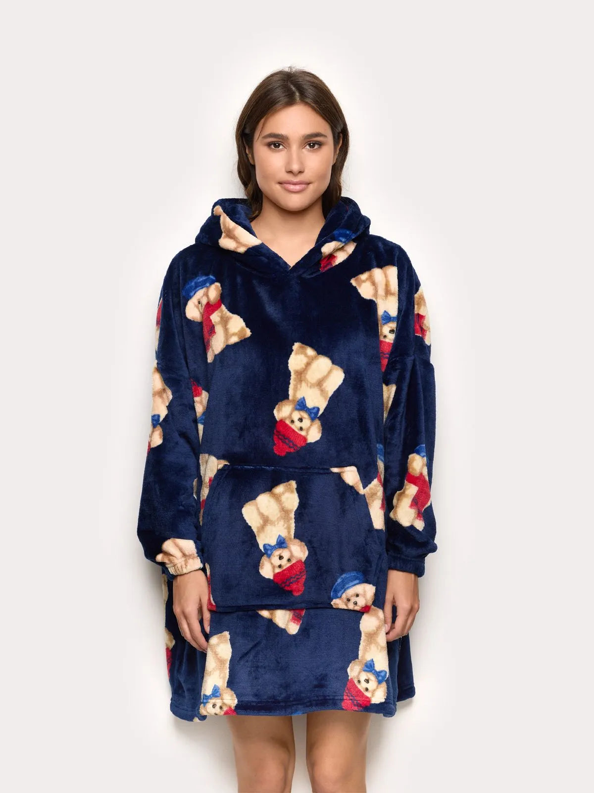Winter Poodle - Women’s plush robe Nightgown