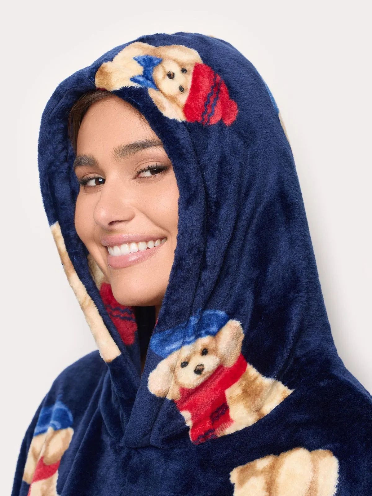 Winter Poodle - Women’s plush robe Nightgown