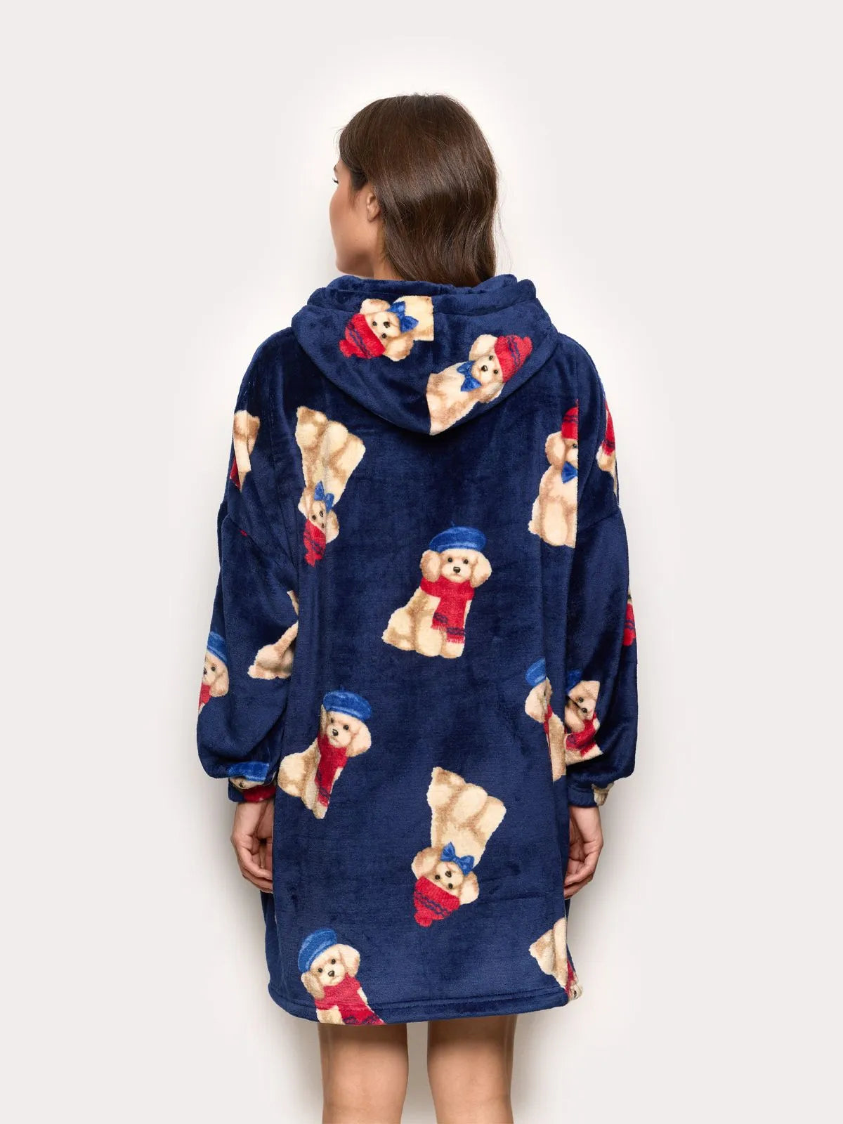 Winter Poodle - Women’s plush robe Nightgown