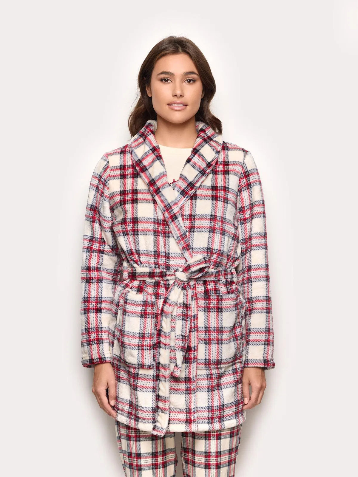 Winter Poodle - Women’s plush robe Winter Poodle
