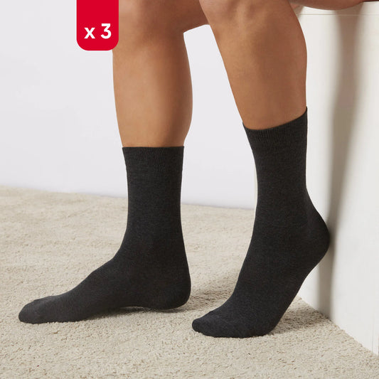 Tripack socks - Cotton Stretch