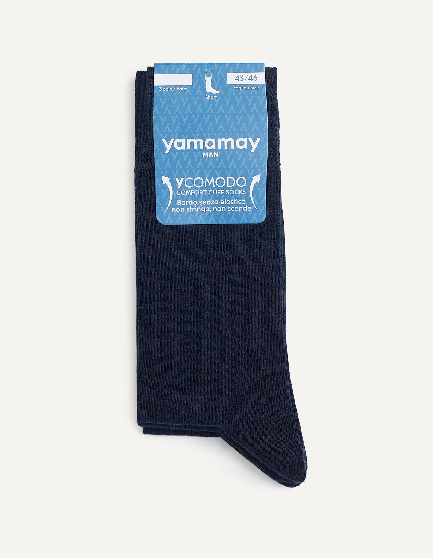 Multipack 3 pairs of unisex short socks - Comodo