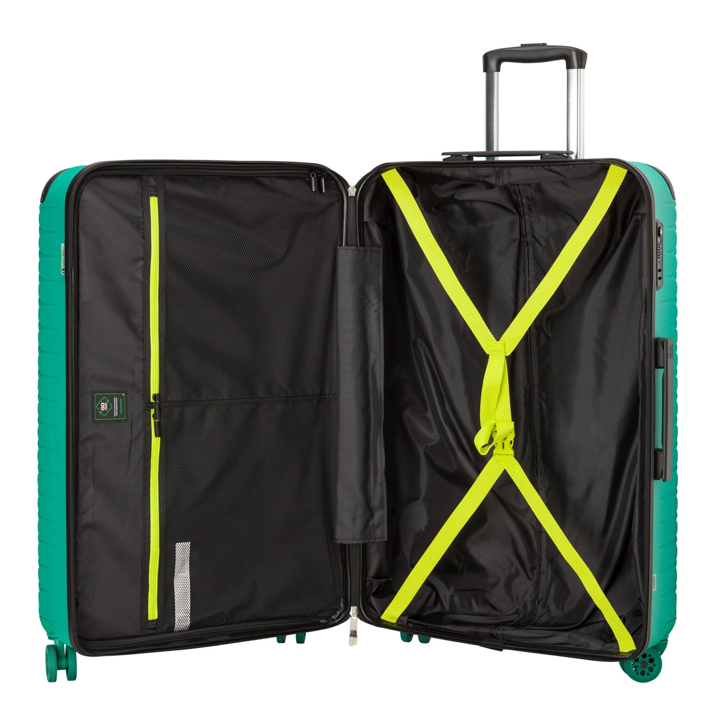 Trolley l  -  Rigid luggage  -  Gotech green